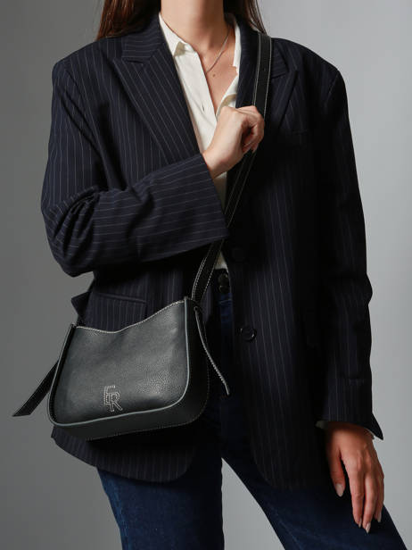 Cross Body Tas Foudre Etrier Zwart foudre EFOD089M ander zicht 1